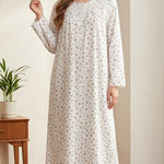 Women's cotton button-up dress 26-08-B-4