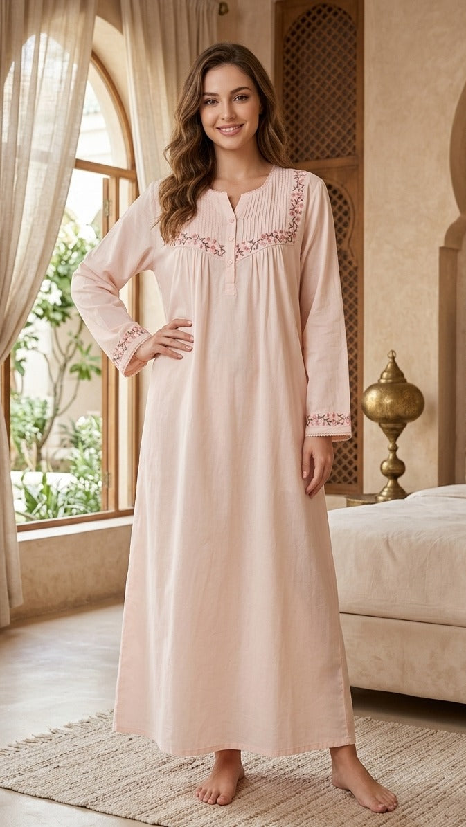 Women's cotton button-up dress 26-04B-2