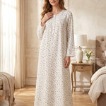 Women's cotton button-up dress 26-08-B-4