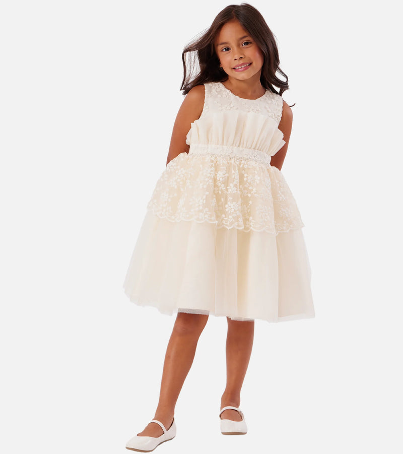 Isadora Lace Peplum Party Dress B4-12600