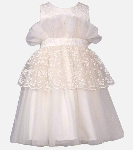 Isadora Lace Peplum Party Dress B4-12600