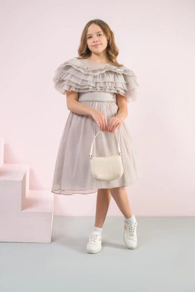 Girls' Luxury Dress with Matching Bag 1508017