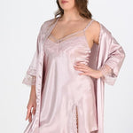 Ahu 2-Piece Powder Dressing Gown Set Bigsize 6214