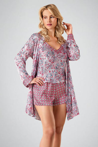Ahu 3-Piece Shorts Set Patterned 7730