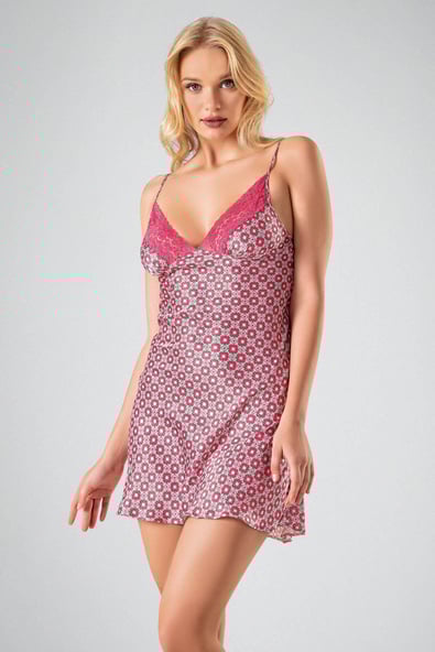 Ahu 2-Piece Dressing Gown Pink 7712