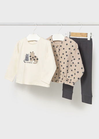 Baby 3-Piece Set Polka Dots Jacket Ref. 15-2743-41