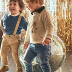 Baby Sweater with Bear Pocket/Polo Shirt with Details/Basic Jeans Ref. 15-2341-59/2101-71/2502-69