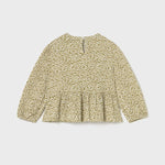 SET Baby Faux Fur Vest/Blouse with Flowers/Twill Pants Ref. 15-2359-68/2113-44/2588-64