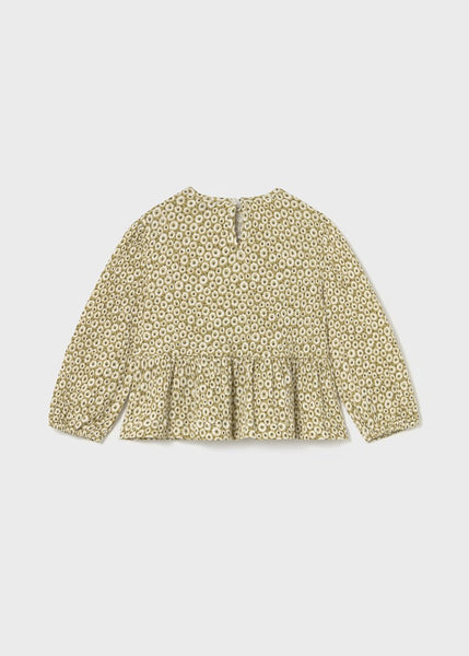 SET Baby Faux Fur Vest/Blouse with Flowers/Twill Pants Ref. 15-2359-68/2113-44/2588-64