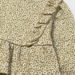 SET Baby Faux Fur Vest/Blouse with Flowers/Twill Pants Ref. 15-2359-68/2113-44/2588-64