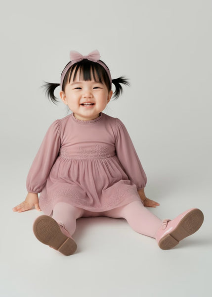 Baby embroidered tulle christening dress Ref.  25-2902-65