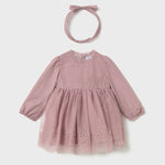Baby embroidered tulle christening dress Ref.  25-2902-65