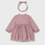 Baby embroidered tulle christening dress Ref.  25-2902-65