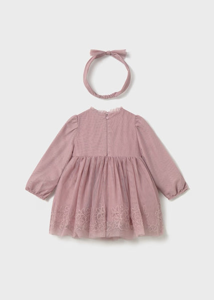 Baby embroidered tulle christening dress Ref.  25-2902-65