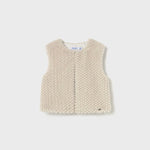 SET Baby Faux Fur Vest/Blouse with Flowers/Twill Pants Ref. 15-2359-68/2113-44/2588-64