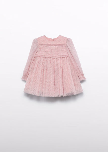 Baby Girl Glitter Tulle Dress Ref. 15-5506-08