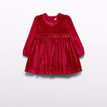 Baby Girl Glitter Velvet Dress Ref. 15-5508-02