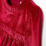 Baby Girl Glitter Velvet Dress Ref. 15-5508-02