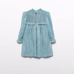 Baby Girl Metallic Pleated Dress Ref. 15-5510-09
