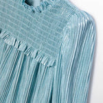 Baby Girl Metallic Pleated Dress Ref. 15-5510-09