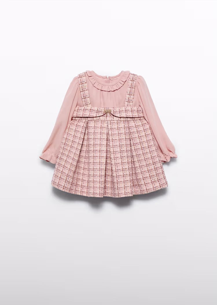 Baby Girl Tweed Pinafore Dress Ref. 15-5504-08