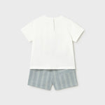 Baby Linen Shorts and T-Shirt 2-Piece Set Ref. 26-1227-97