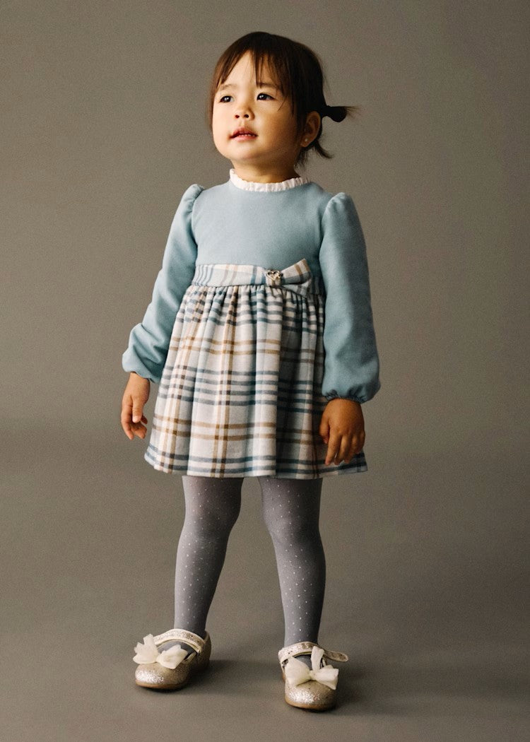 Combined plaid baby dress Ref. 25-2903-68