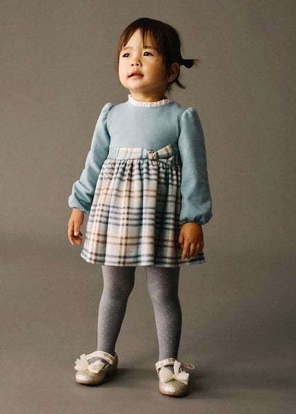 Combined plaid baby dress Ref. 25-2903-68