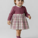 Combined plaid baby dress Ref. 25-2903-69
