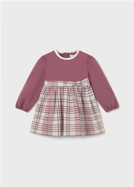 Combined plaid baby dress Ref. 25-2903-69