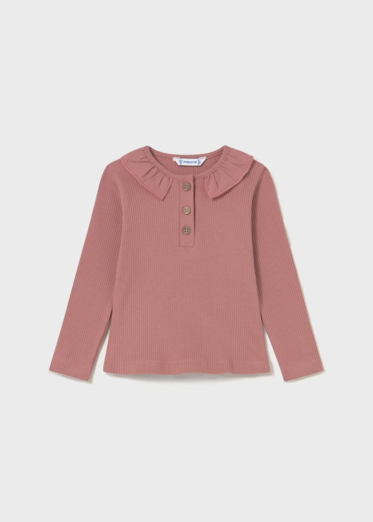 SET Baby Ribbed Polo Shirt with Ruffle Collar/ 2 Basic Leggings Ref. 15-2112-40/0702-85