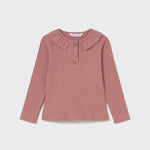 SET Baby Ribbed Polo Shirt with Ruffle Collar/ 2 Basic Leggings Ref. 15-2112-40/0702-85