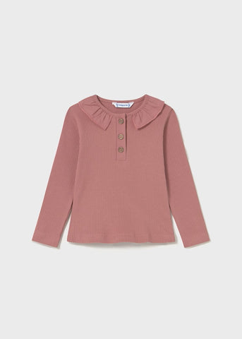 SET Baby Ribbed Polo Shirt with Ruffle Collar/ 2 Basic Leggings Ref. 15-2112-40/0702-85