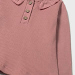 SET Baby Ribbed Polo Shirt with Ruffle Collar/ 2 Basic Leggings Ref. 15-2112-40/0702-85