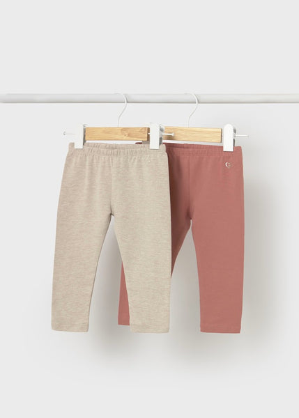 SET Baby Ribbed Polo Shirt with Ruffle Collar/ 2 Basic Leggings Ref. 15-2112-40/0702-85