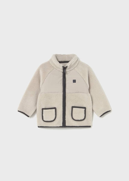 Baby Sherpa Zip Sweatshirt /Plaid Shirt/Basic Straight-Leg JeansRef. 15-2427-21/2110-95/0542-53