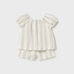 Baby Striped Shorts and Blouse 2-Piece Set Ref. 26-1211-69