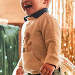 Baby Sweater with Bear Pocket/Polo Shirt with Details/Basic Jeans Ref. 15-2341-59/2101-71/2502-69