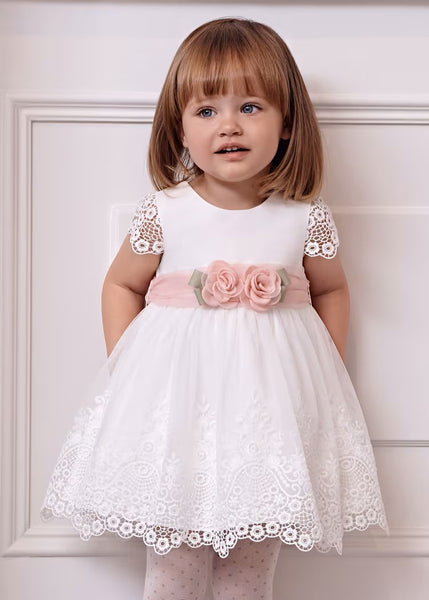 Baby Tulle Embroidered Guipure Dress Ref. 24-05011-001