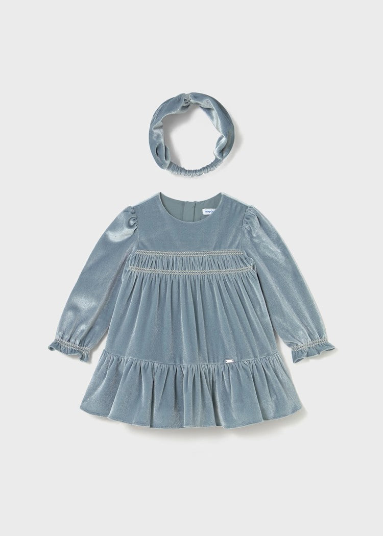 Baby velvet dress with headband Ref.  25-2904-72