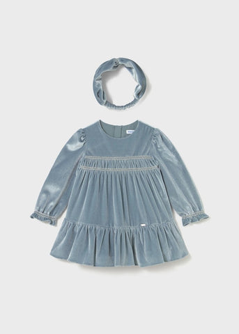 Baby velvet dress with headband Ref.  25-2904-72