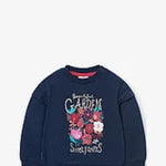 Fleece sweatshirt for baby girl 209012