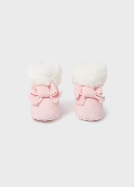 Tricot boot with newborn hair Ref.  13-09686-072