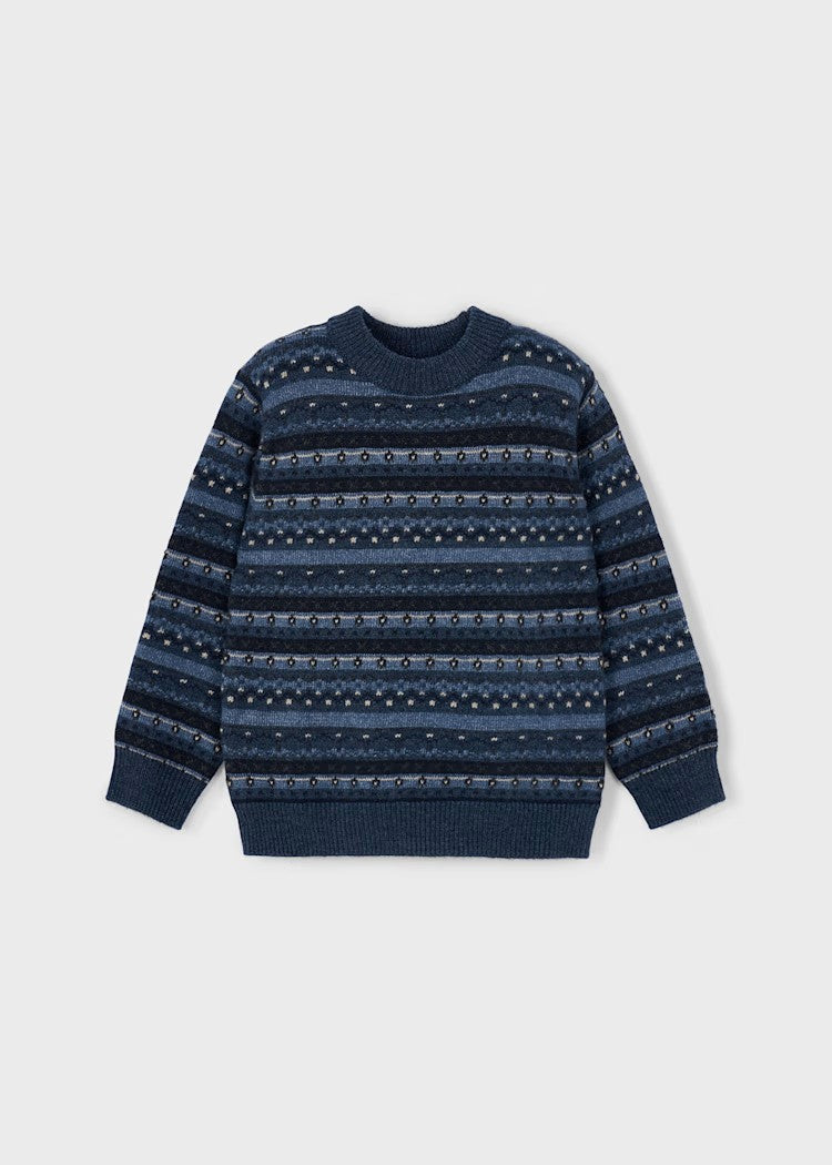 Boy Jacquard Knit Sweater Ref. 15-4381-14