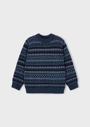 Boy Jacquard Knit Sweater Ref. 15-4381-14