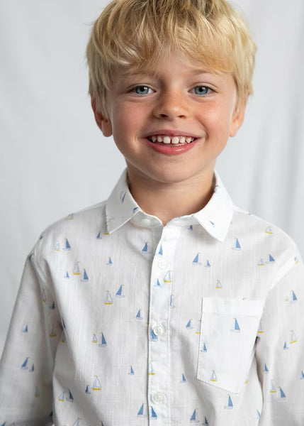 Boy Linen Shirt/ Denim Joggers Ref. 26-3579-027 /3119-37