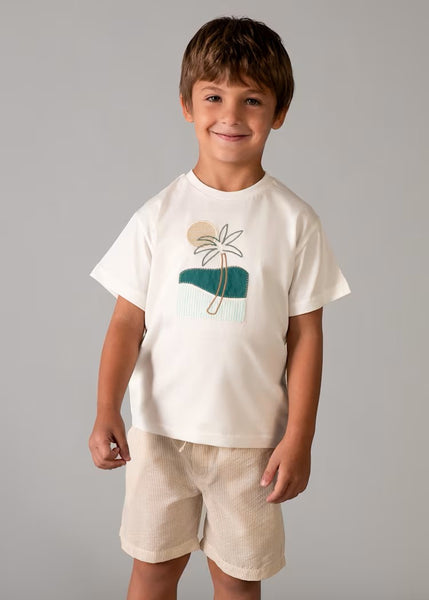 Boy Shorts and Embroidered Shirt Set Ref. 26-3218-45