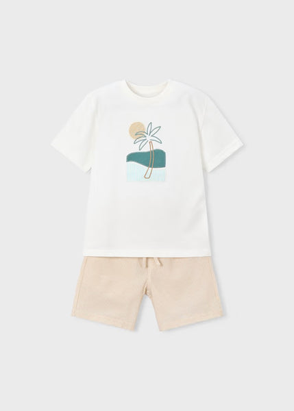 Boy Shorts and Embroidered Shirt Set Ref. 26-3218-45