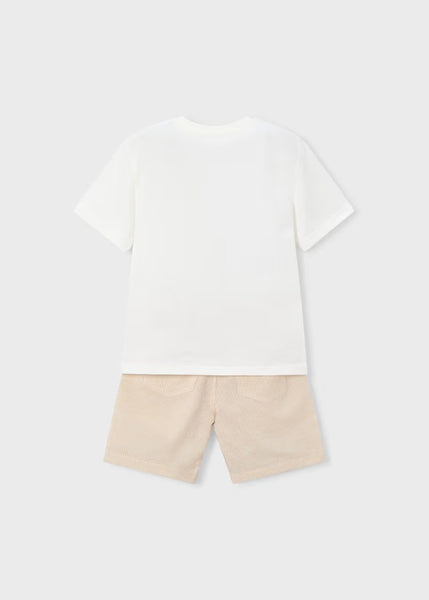 Boy Shorts and Embroidered Shirt Set Ref. 26-3218-45
