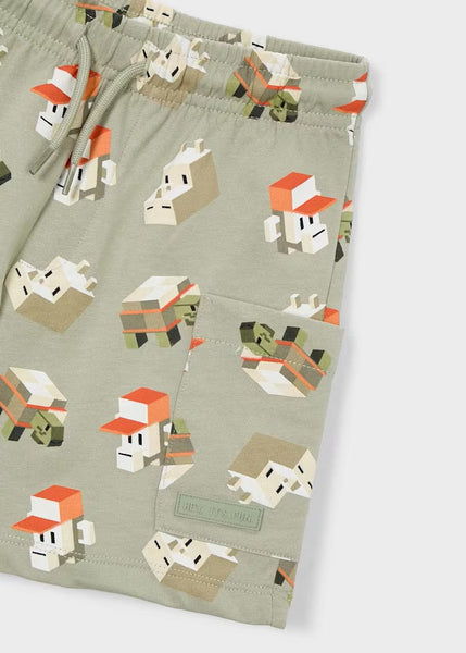 2PES SET Boy Silkscreen Print T-shirt/Shorts Ref. 26-3211-82 /3078-72